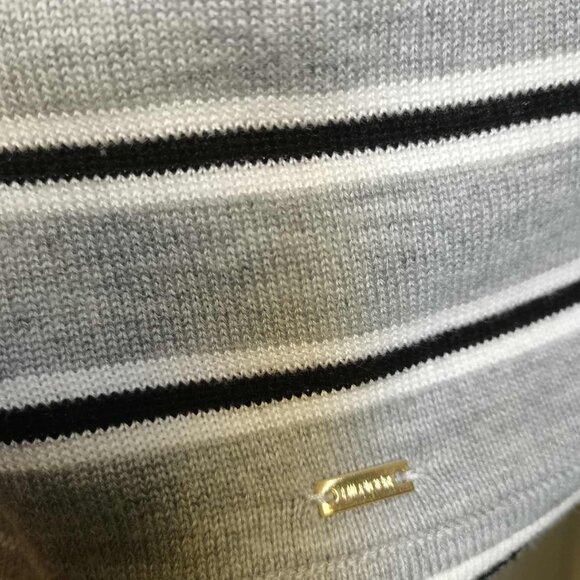 Tommy Hilfiger Striped collar up turtlenect light sweater, L, women - Picture 2 of 3